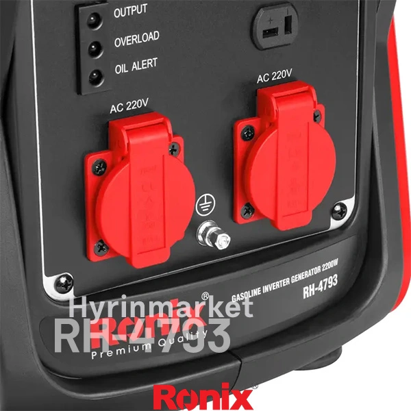 موتور برق 2500 وات رونیکس اینورتری مدل RH-4793 7 موتور برق بنزینی رونیکس مدل rh-4793