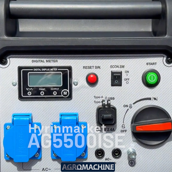 موتور برق اگرو 4.4 کیلووات مدل AG5500ISE اینورتری سایلنت 5 موتوربرق اینورتری اگرو مدل AG500ISE