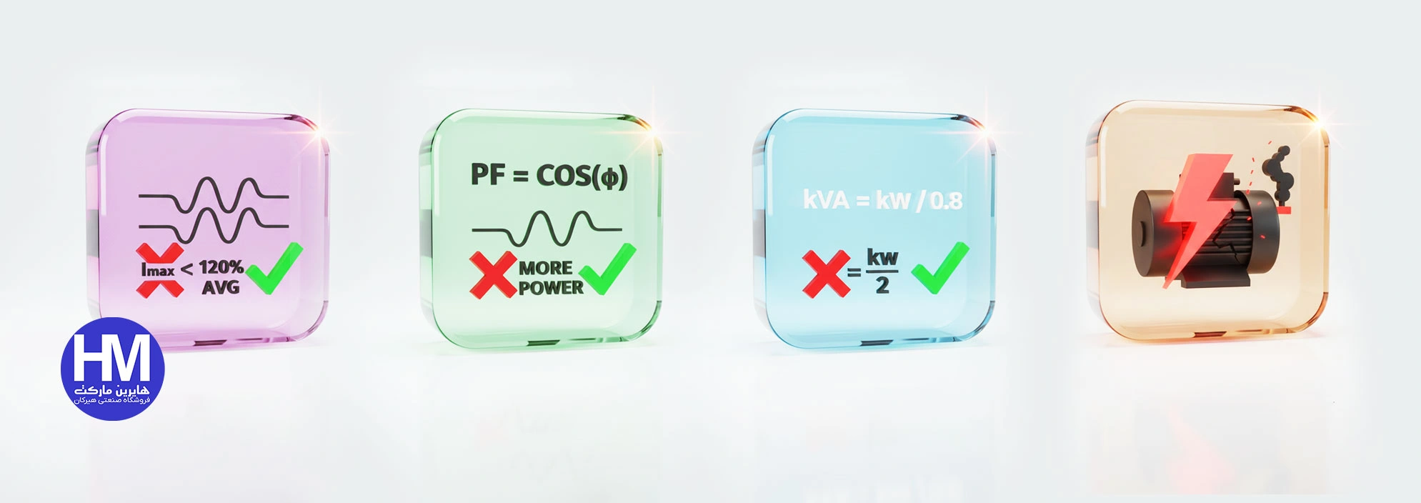 اشتباه رایج در محاسبه توان موتوربرق