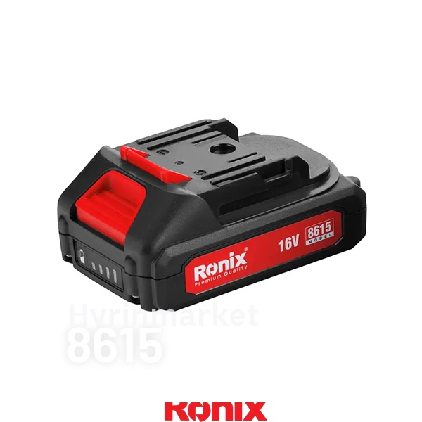 دریل پیچ گوشتی شارژِی رونیکس 16V مدل 8615 7 قیمت دریل شارژری رونیکس 8615