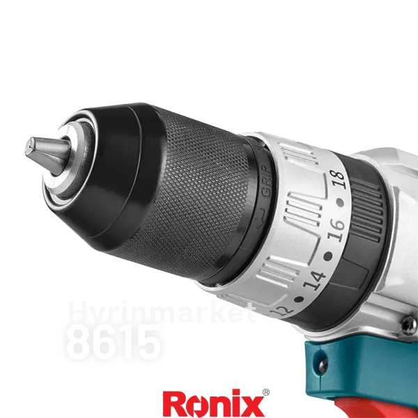 دریل پیچ گوشتی شارژِی رونیکس 16V مدل 8615 5 مشخصات دریل شارژی رونیکس 8615
