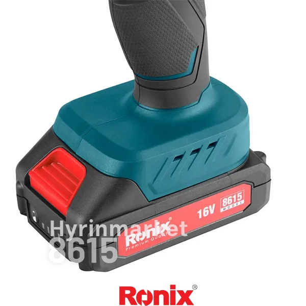 دریل پیچ گوشتی شارژِی رونیکس 16V مدل 8615 6 خرید دریل شارژی رونیکس 8615
