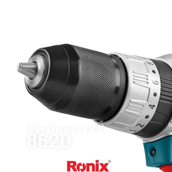 دریل پیچ گوشتی شارژِی رونیکس 20V مدل 8620 5 دریل پیچ گوشتی شارژی رونیکس مدل 8520