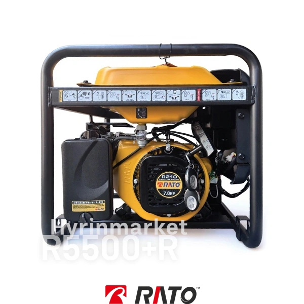 موتوربرق بنزینی 3 کیلووات راتو مدل R5500DWHB+R 17 قیمت موتوربرق راتو R5500DWHB+R