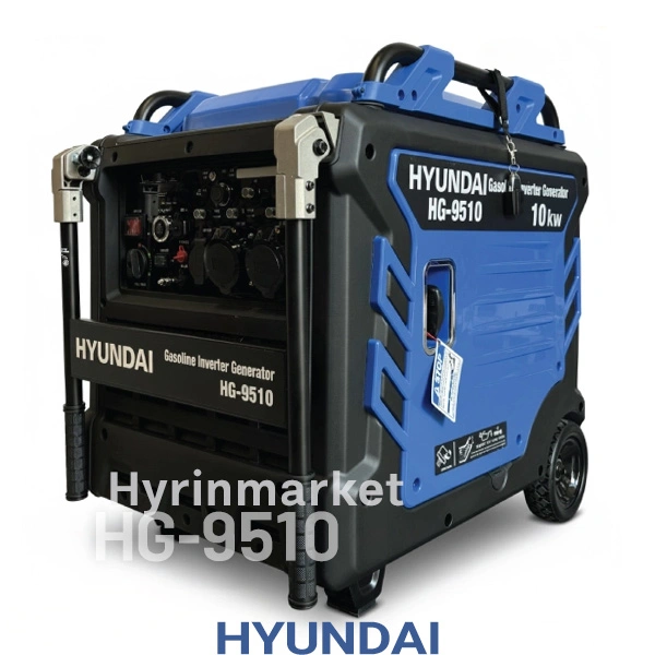 موتور برق بنزینی هیوندای 10 کیلووات مدل HG9510 اینورتری 2 موتوربرق هیوندای مدل 9510