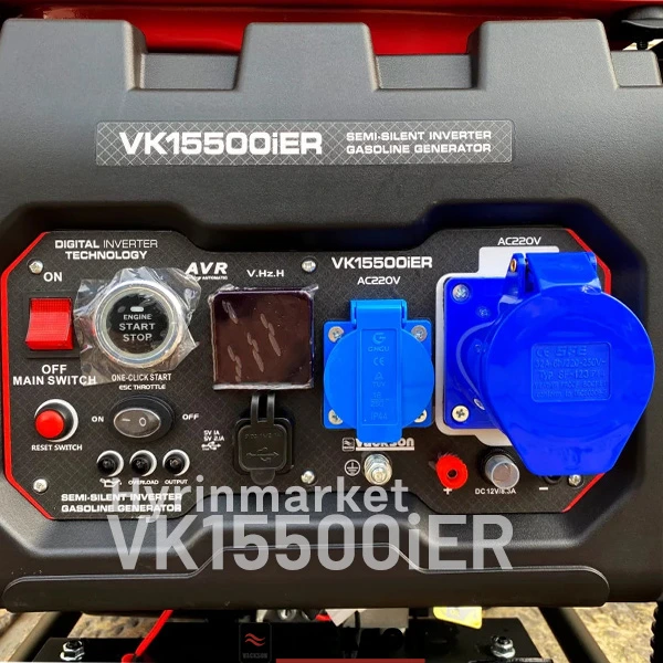 موتوربرق اینورتری 6.5 کیلووات واکسون VK15500iER 7 موتور برق 6500 وات اینورتری واکسون مدل vk15500ier