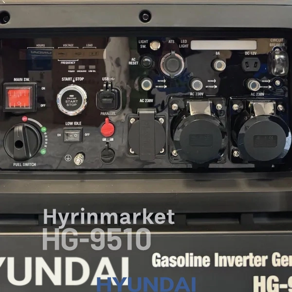 موتور برق بنزینی هیوندای 10 کیلووات مدل HG9510 اینورتری